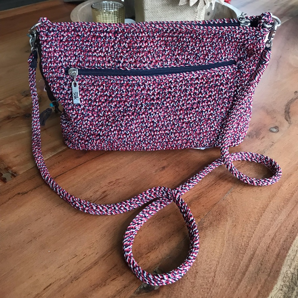 The Sak red white and blue crossbody bag